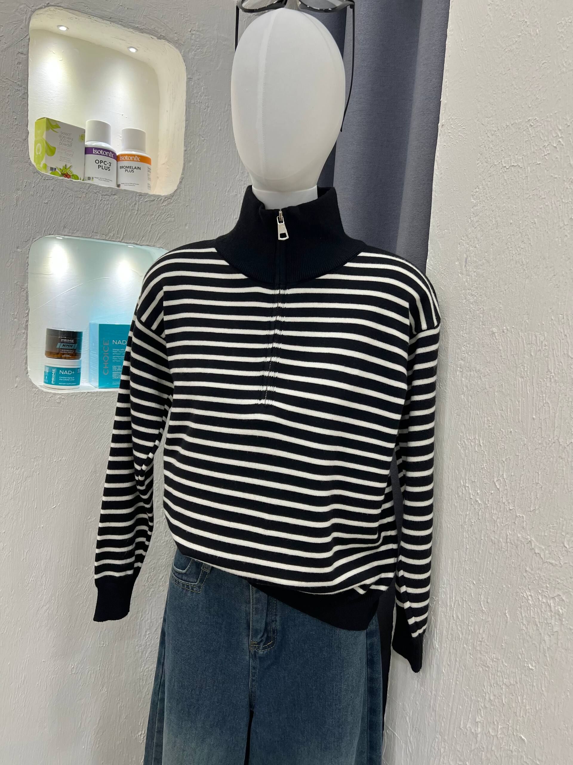 Stripe Long Sleeve Knit