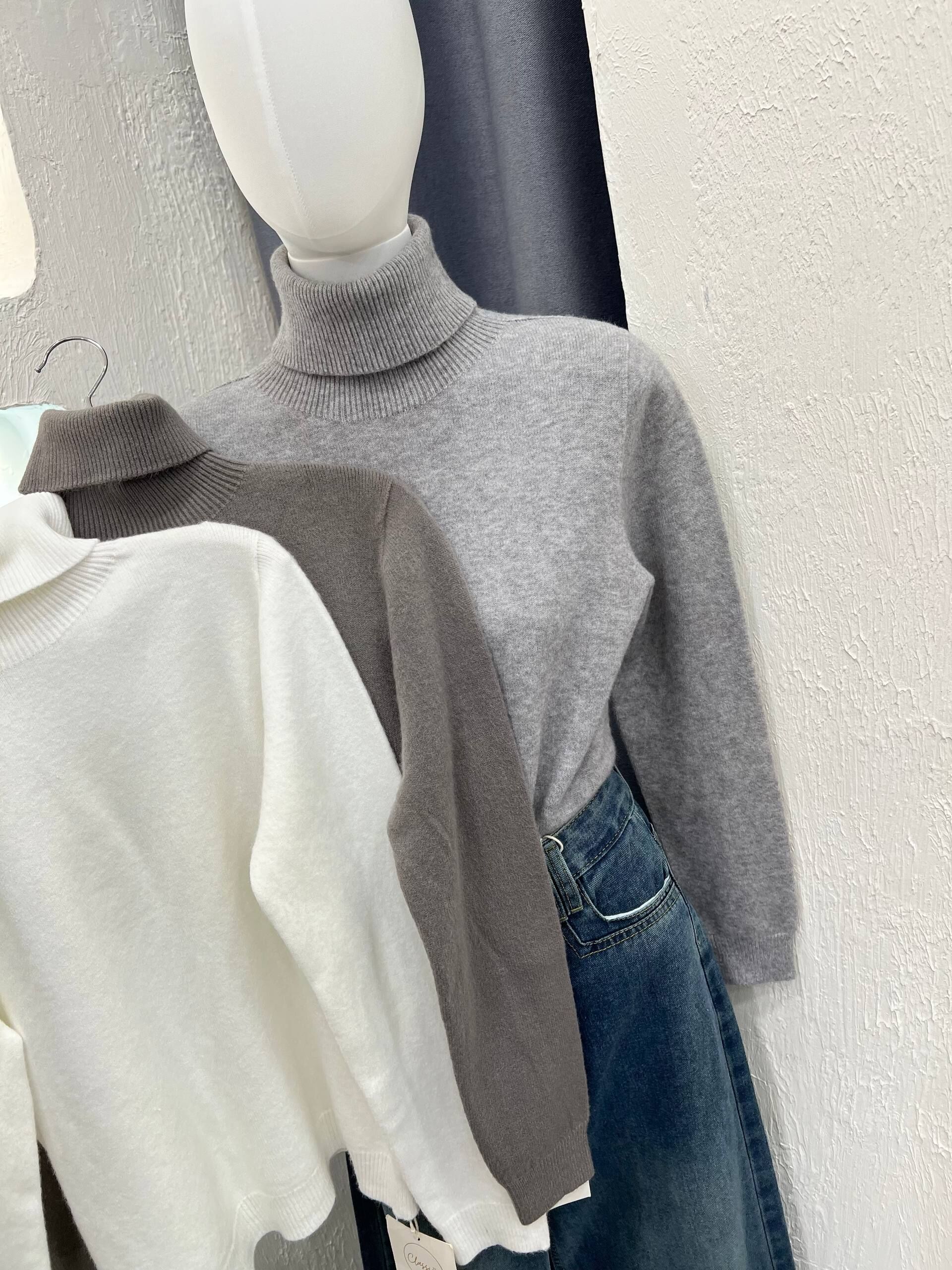 Turtle Neck Knit Long Sleeve