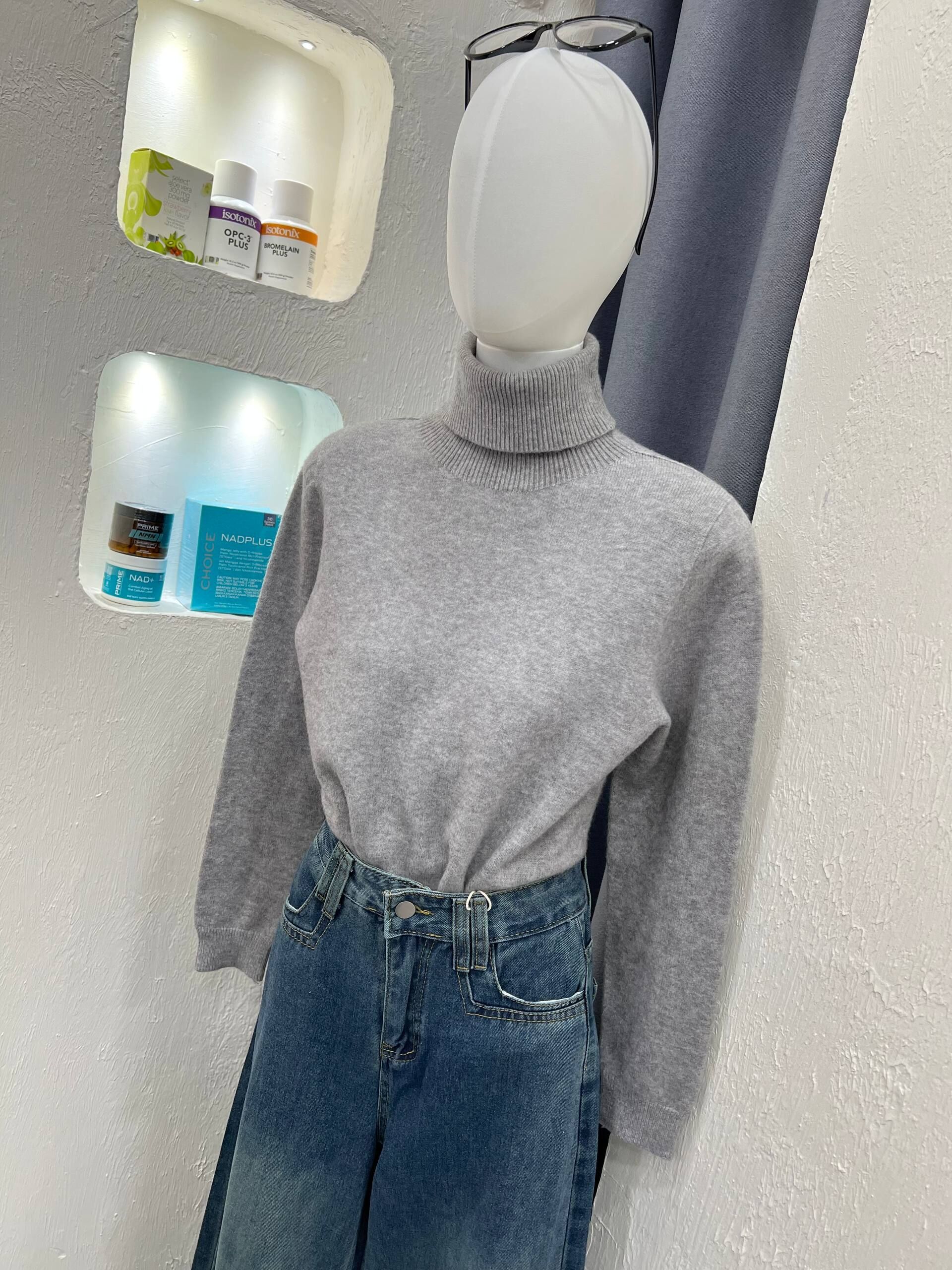 Turtle Neck Knit Long Sleeve