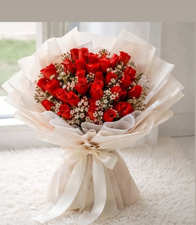 red roses bouquet