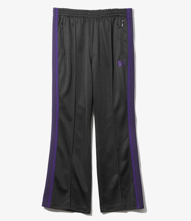 Needles - TY353 Needles Boot-Cut Track Pant - Poly Smooth - C-Black