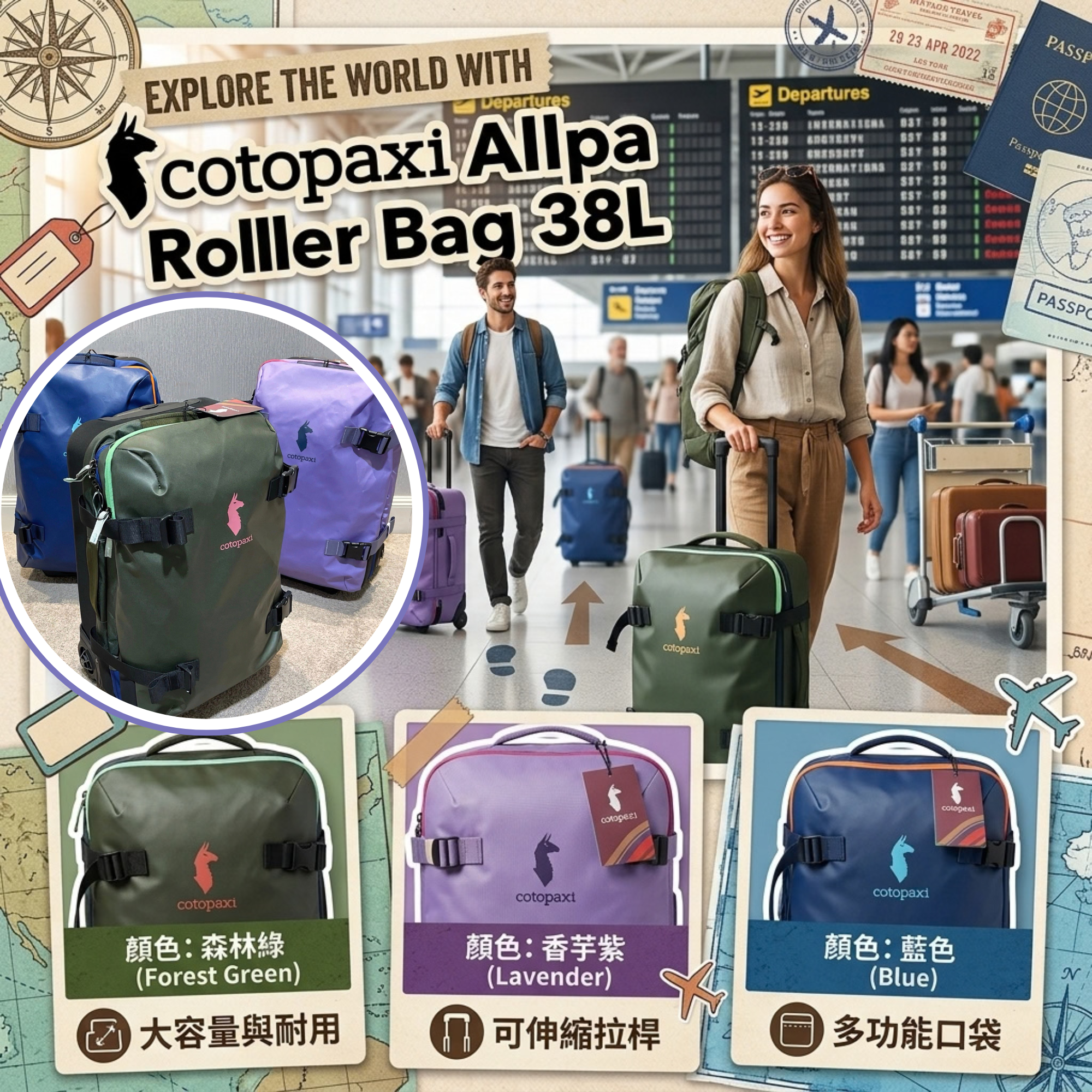 Cot*op*axi Allpa Roller Bag 38L 十月團