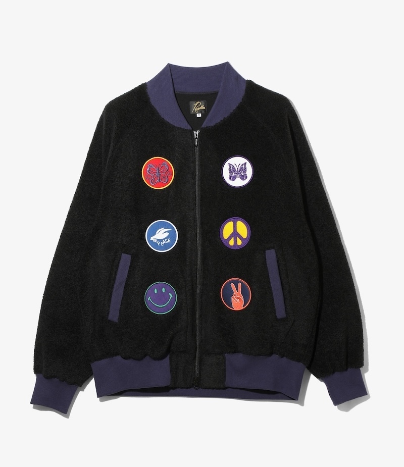 Needles - TY245 Needles Souvenir Jacket - Knit Pile - C-Black