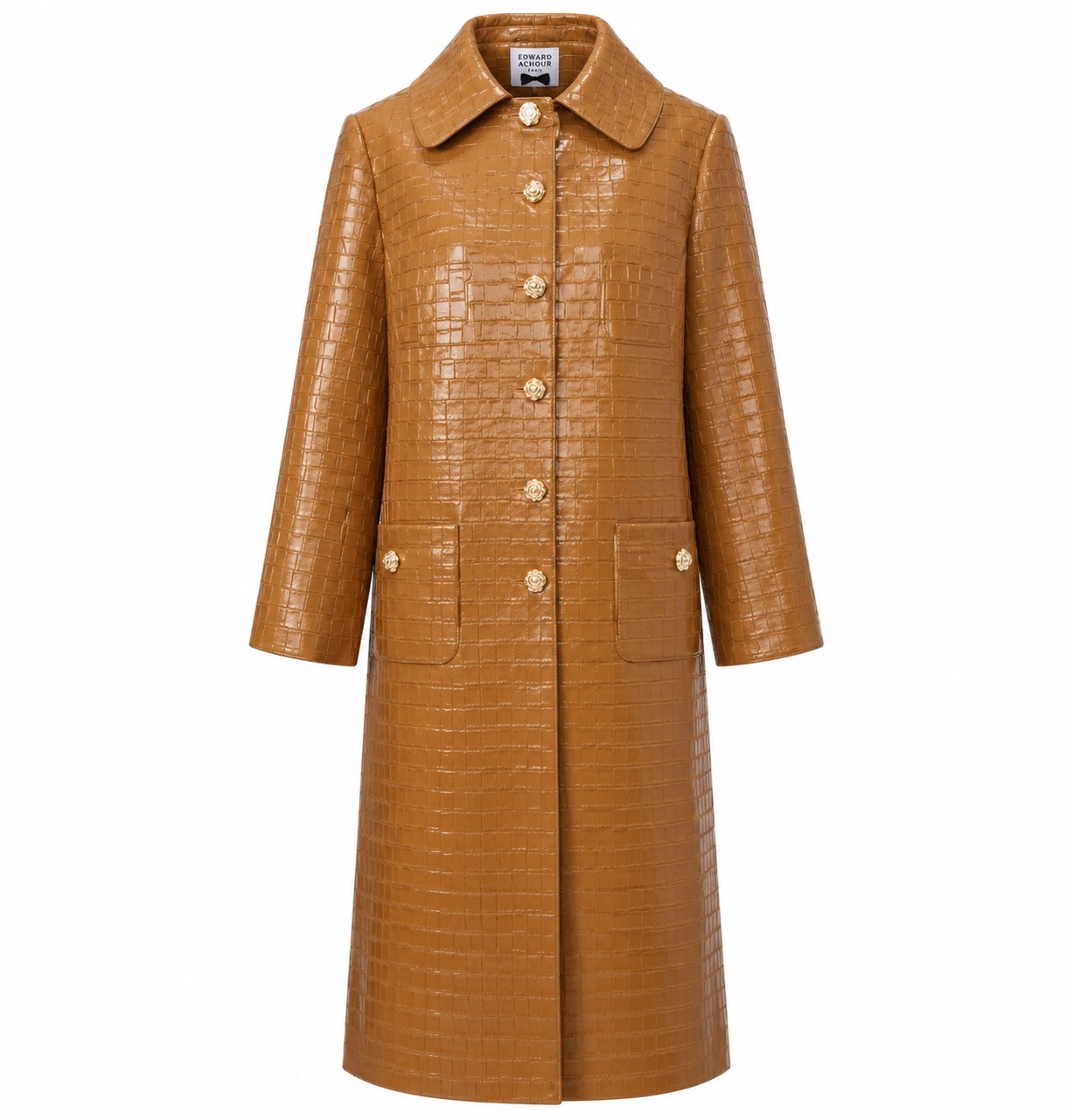 1EA1010-121 [EDWARD ACHOUR] Classic Coat Camel #110213/1103/59 (EU)