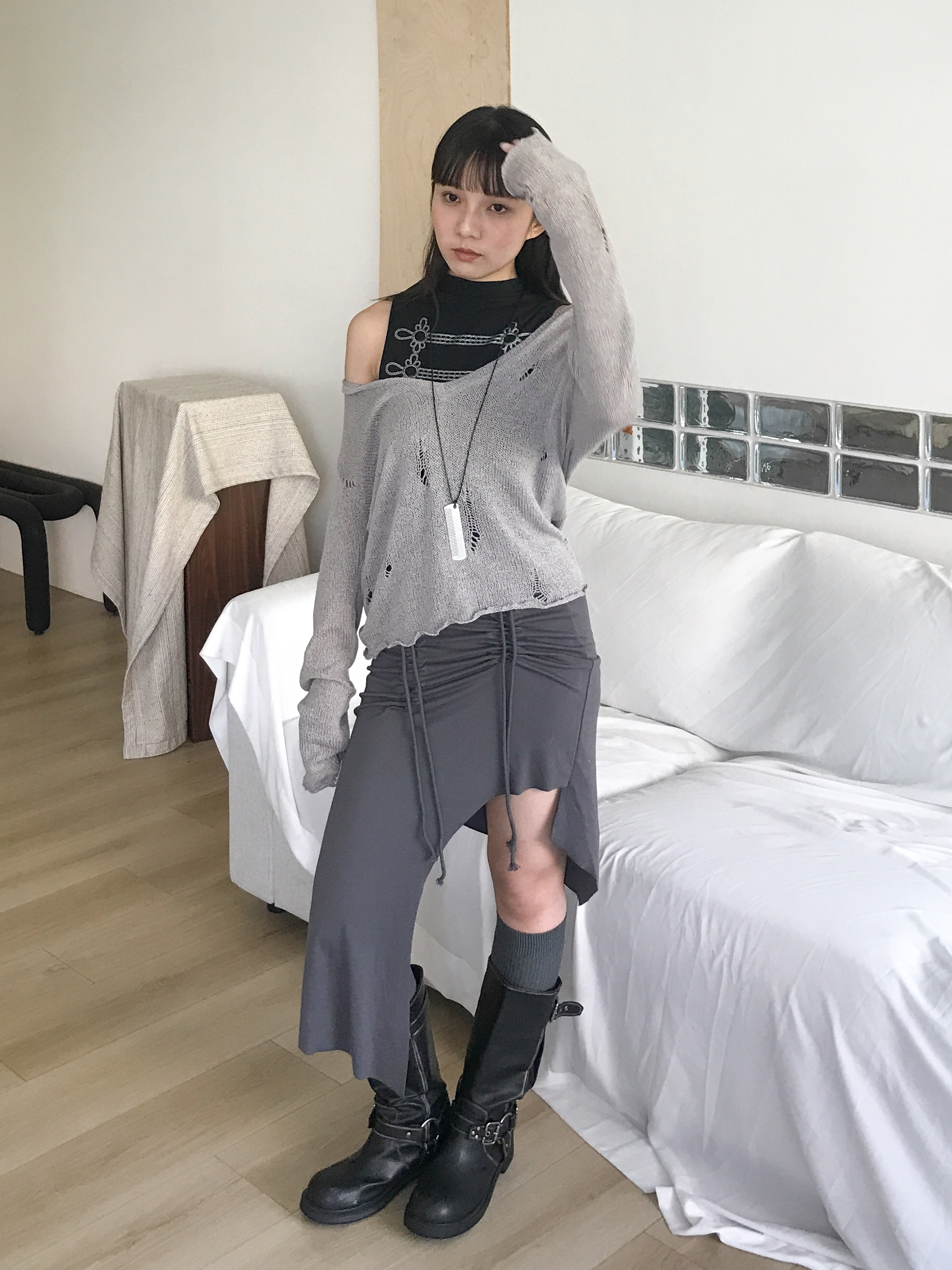 low tunnel skirt #長裙