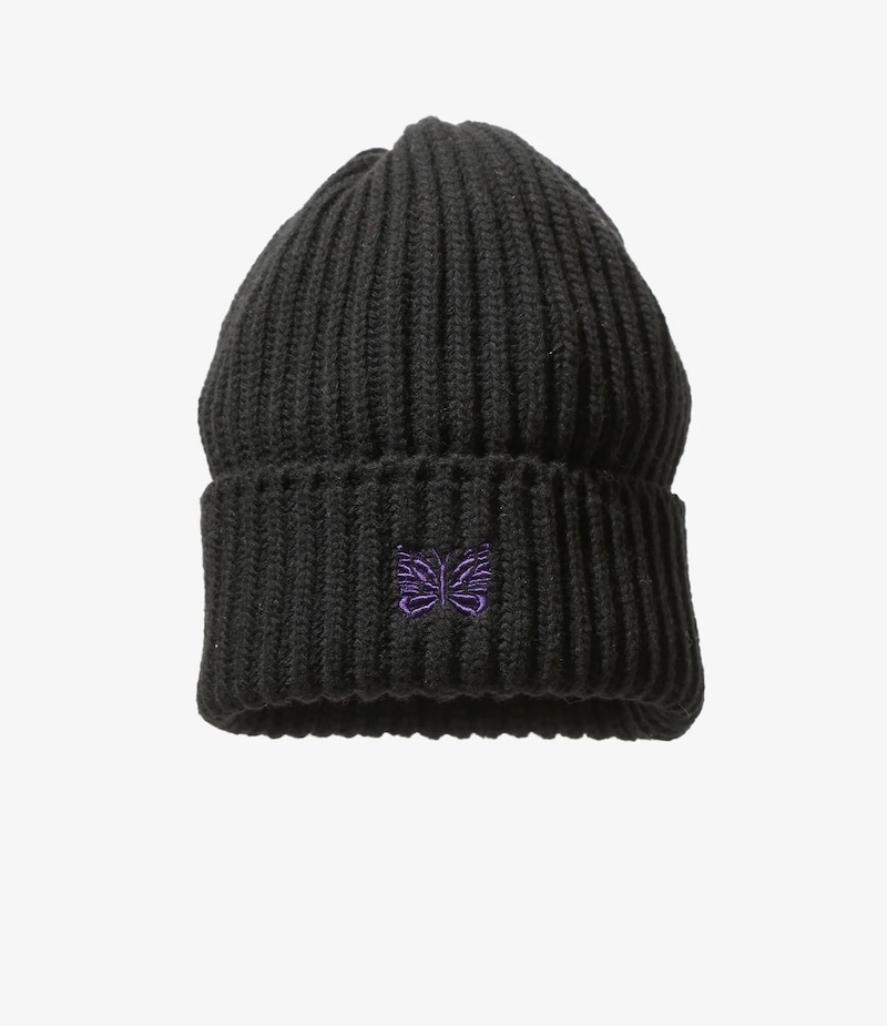 Needles - TY062 Needles Watch Cap - Shetland Wool - D-Black