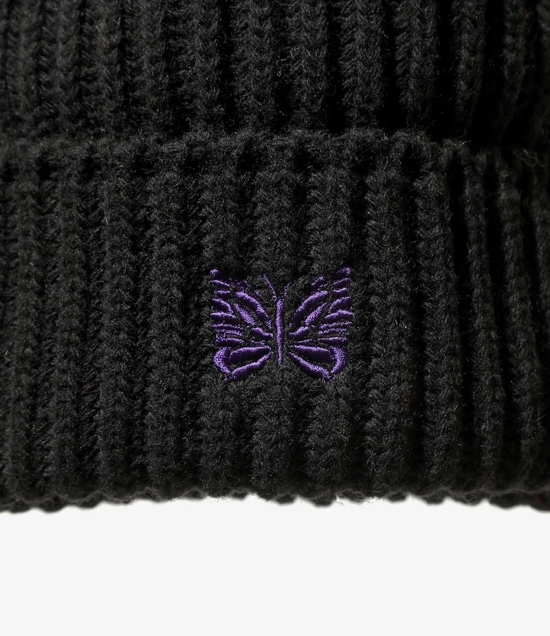 Needles - TY062 Needles Watch Cap - Shetland Wool - D-Black