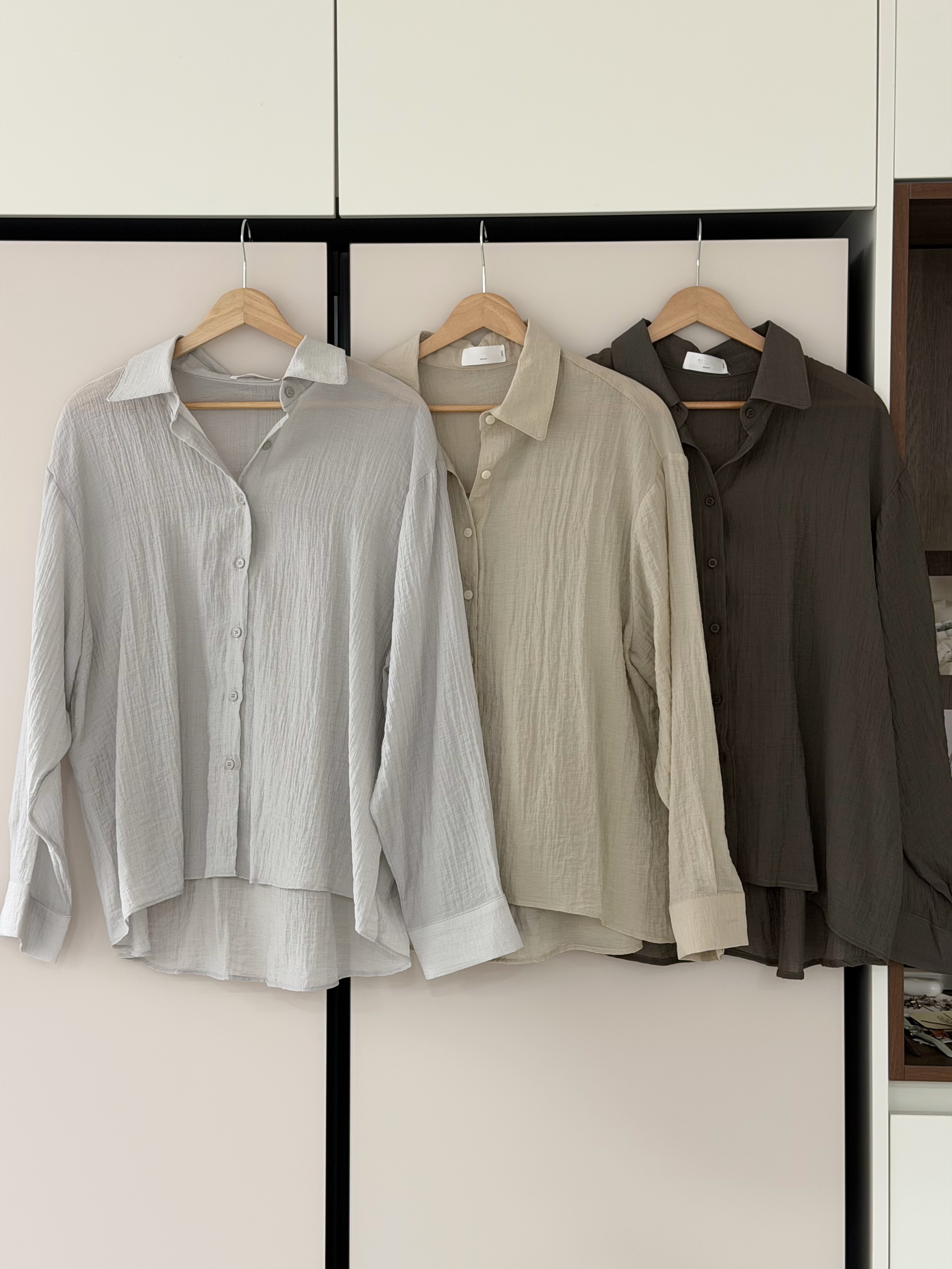 KR753 輕盈透氣樹紋SHIRT-3色