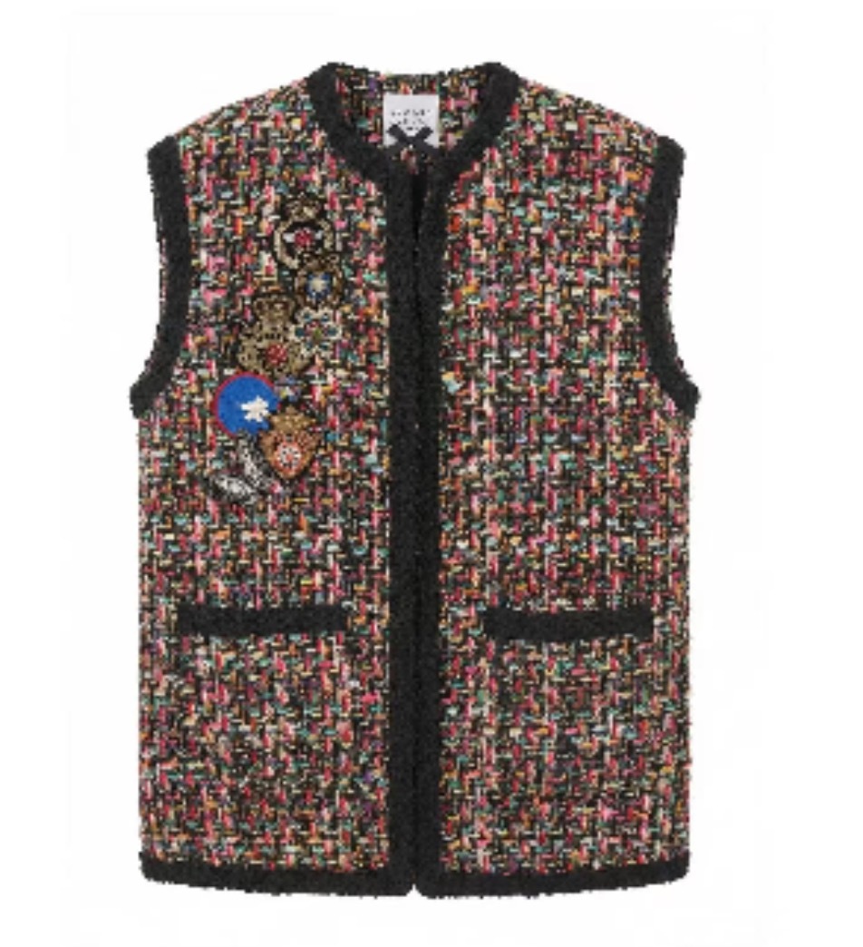 1EA1010-135 [EDWARD ACHOUR] Women Vest Multi #110303/1113/08 (EU)