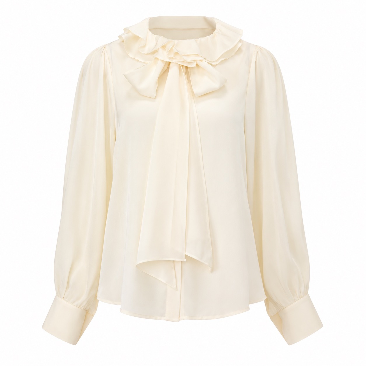 1EA1010-158 [EDWARD ACHOUR] Women Blouse Cream #110620/1144/39 (EU)