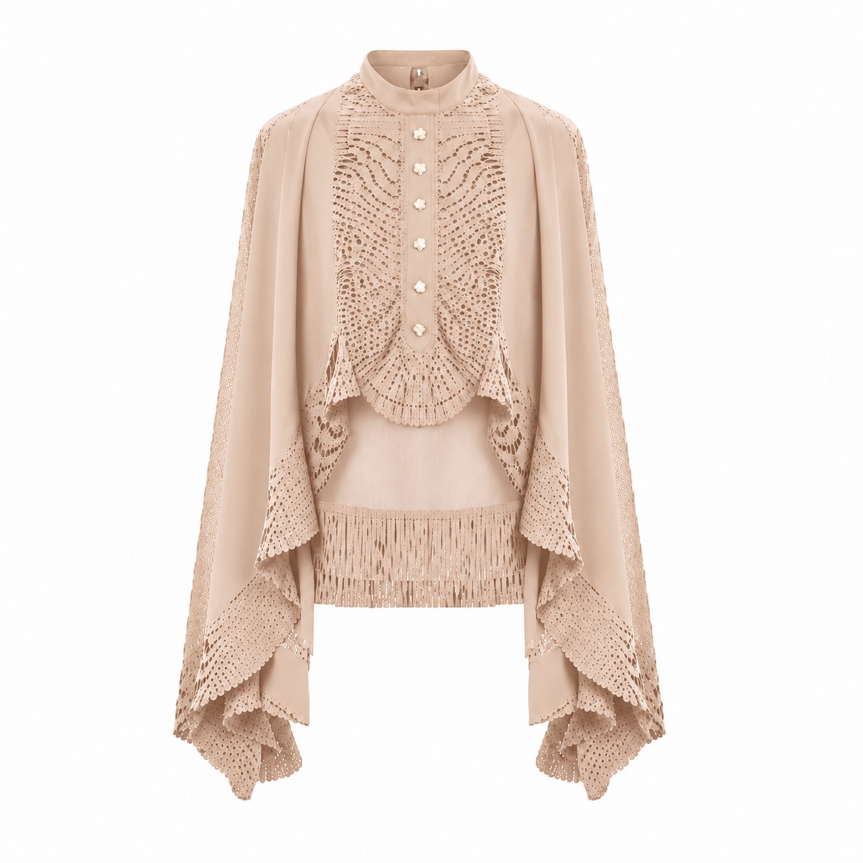 1EA1010-168 [EDWARD ACHOUR] Women Blouse Nude #110628/1146/14 (EU)