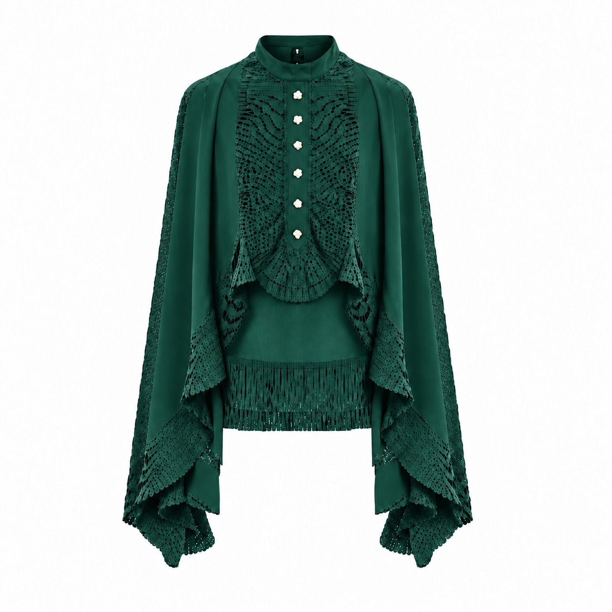 1EA1010-167 [EDWARD ACHOUR] Women Blouse Green #110628/1146/06 (EU)