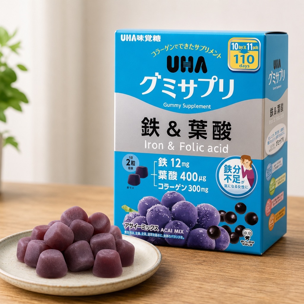【Costco限定】JP UHA 鐵及葉酸味覺糖 巴西莓味 1439 TK261007