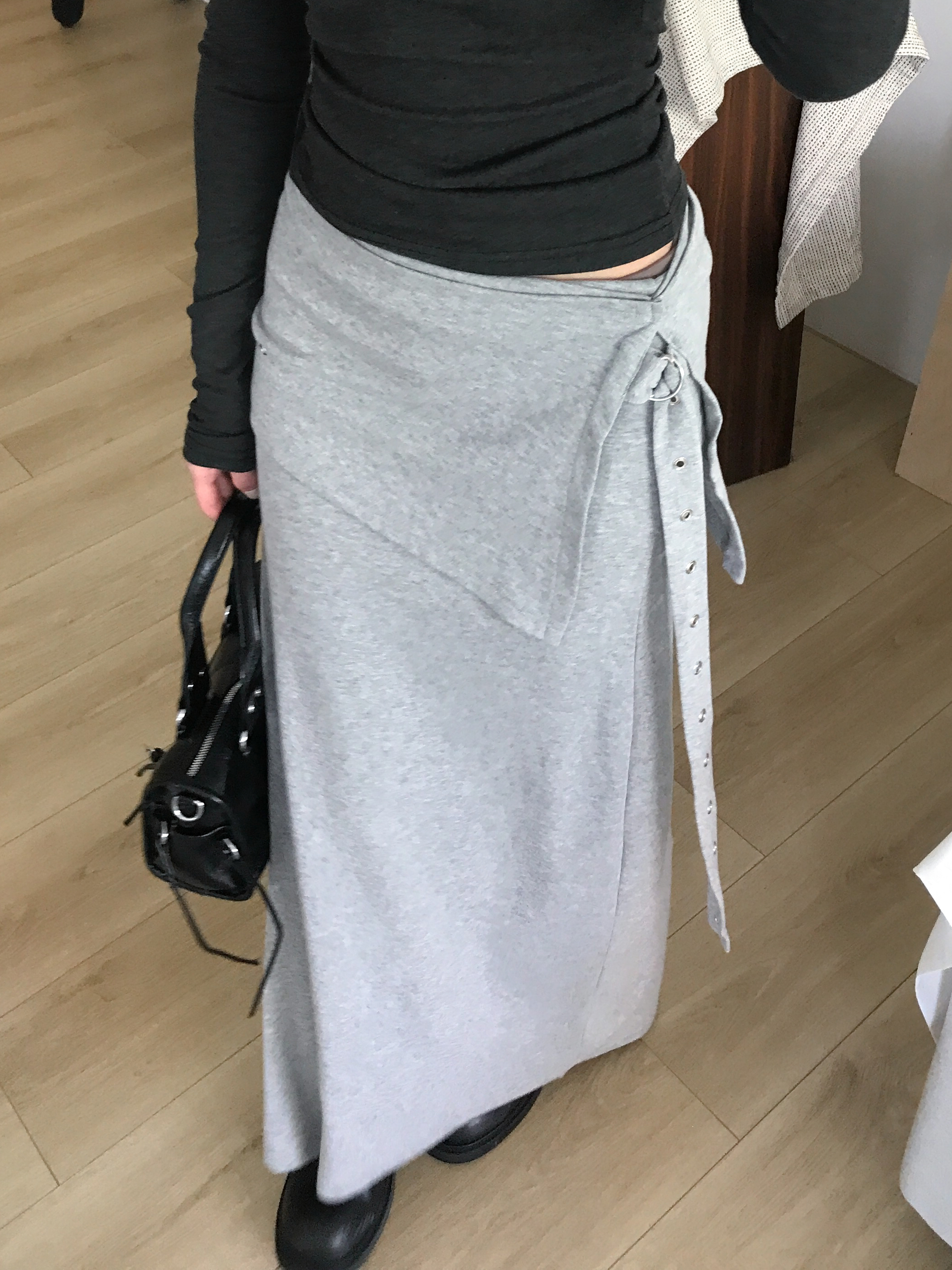 belt long skirt #長裙