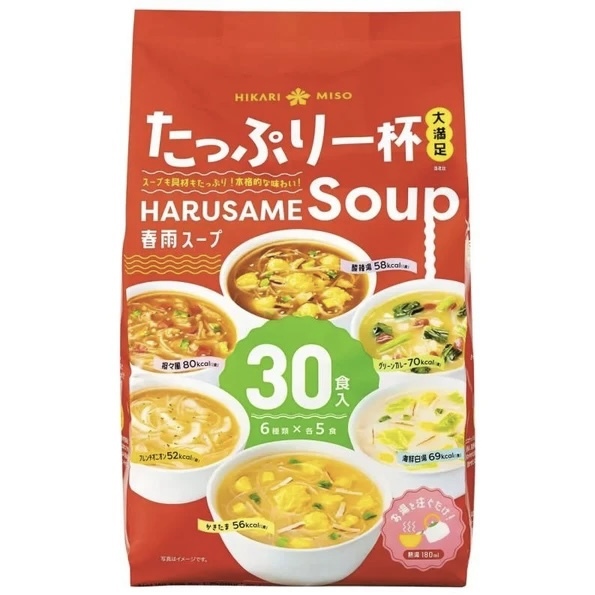 【Costco限定】JP Hikari Miso 綜合春雨湯 6種口味 30食 9053 TK261007