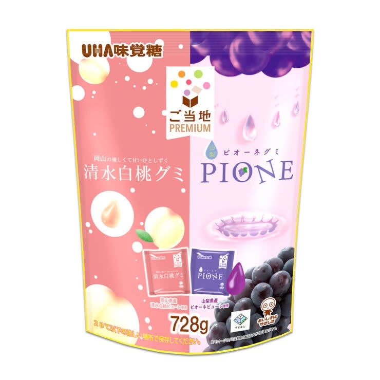 【Costco限定】JP Premium UHA 岡山清水白桃x山梨縣巨峰 味覺糖 3842 TK261007