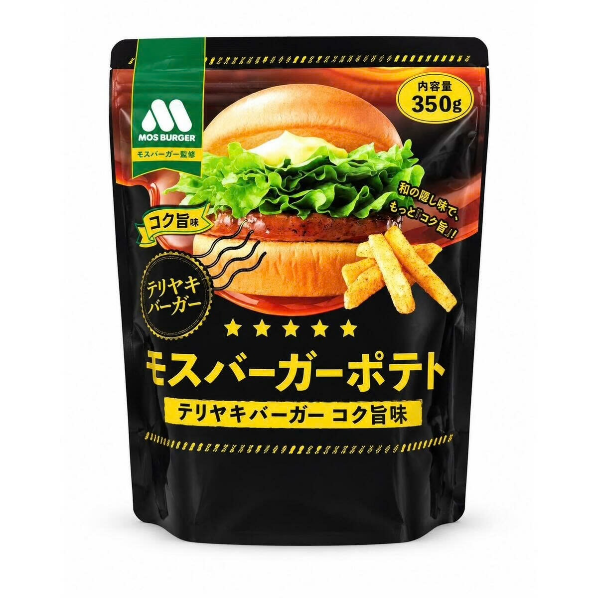 【多莉爆推薦】JP 巨大增量MosBurger 濃郁燒雞漢堡風味粗薯條 350g 2510 TK261007