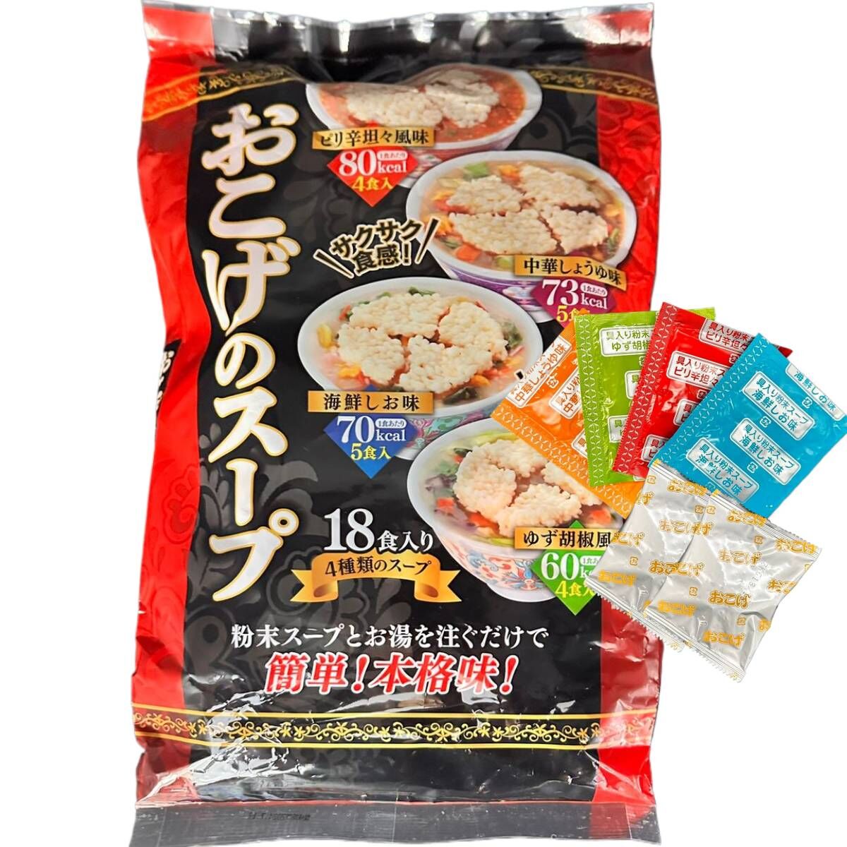 【Costco限定】JP 四種綜合口味鍋巴湯 18食 0444 TK261007