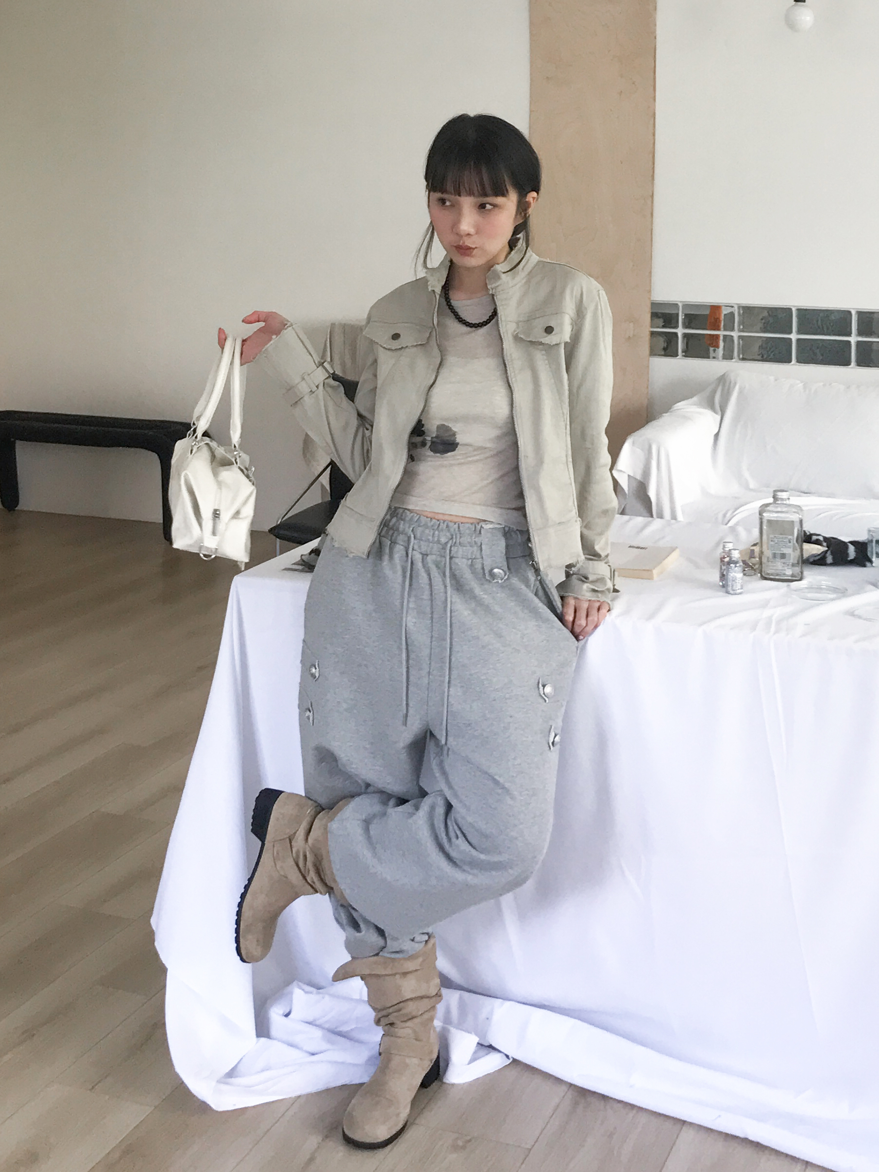 leon bijou pants #長褲