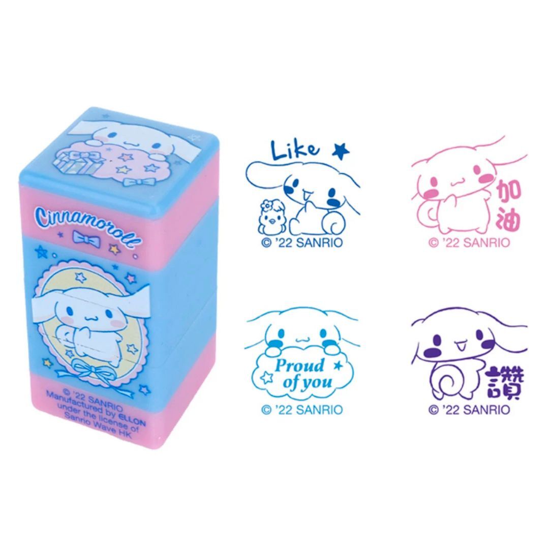 玉桂狗 Sanrio 4合1原子印 文具公仔印章