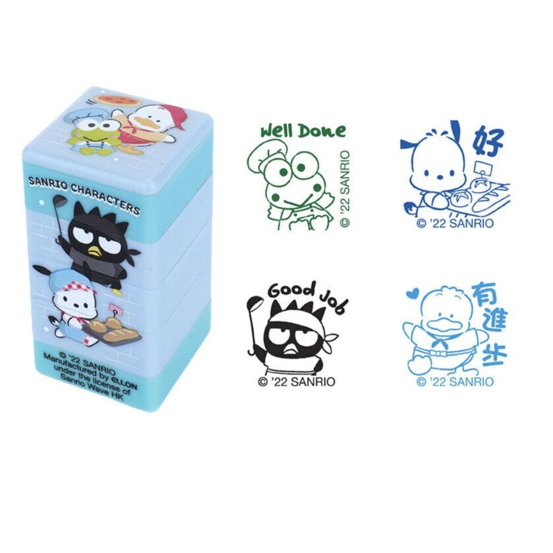 Sanrio 4合1原子印 文具公仔印章