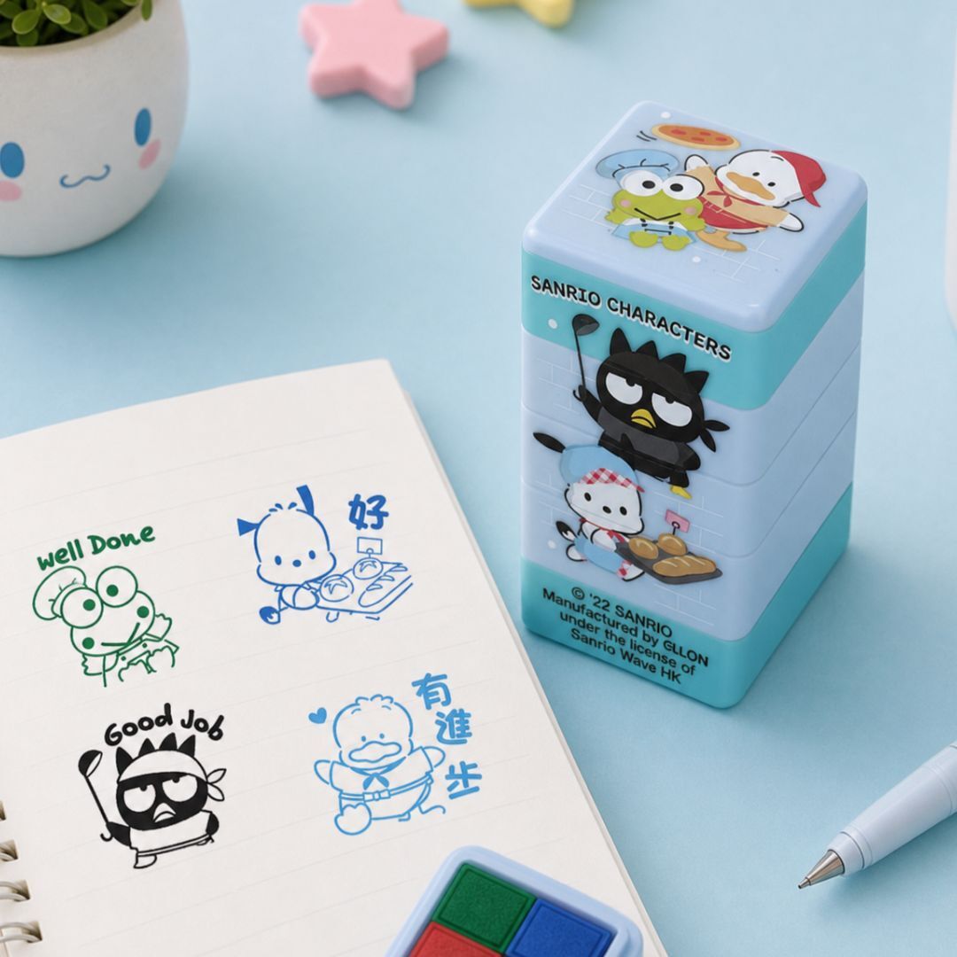 Sanrio 4合1原子印 文具公仔印章