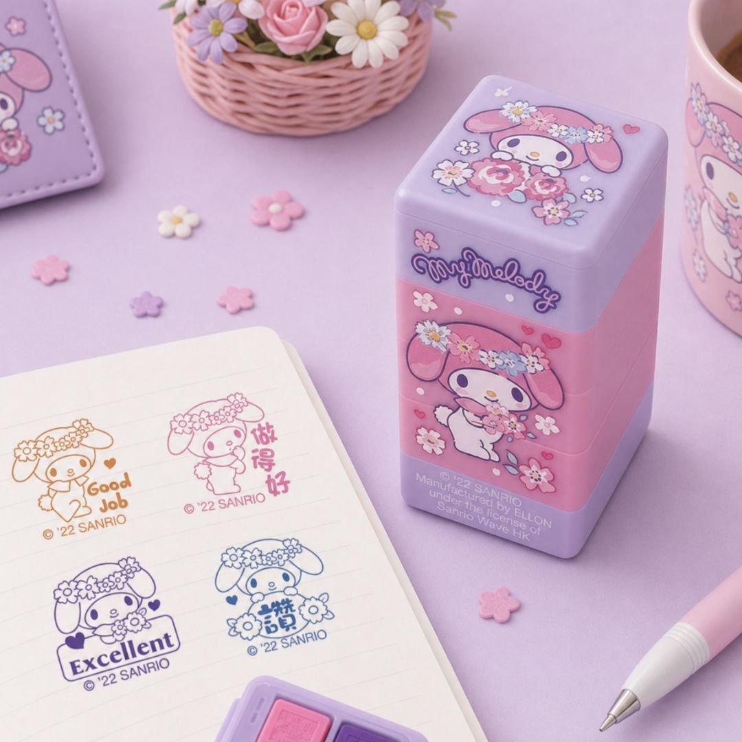 MY MELODY Sanrio 4合1原子印 文具公仔印章