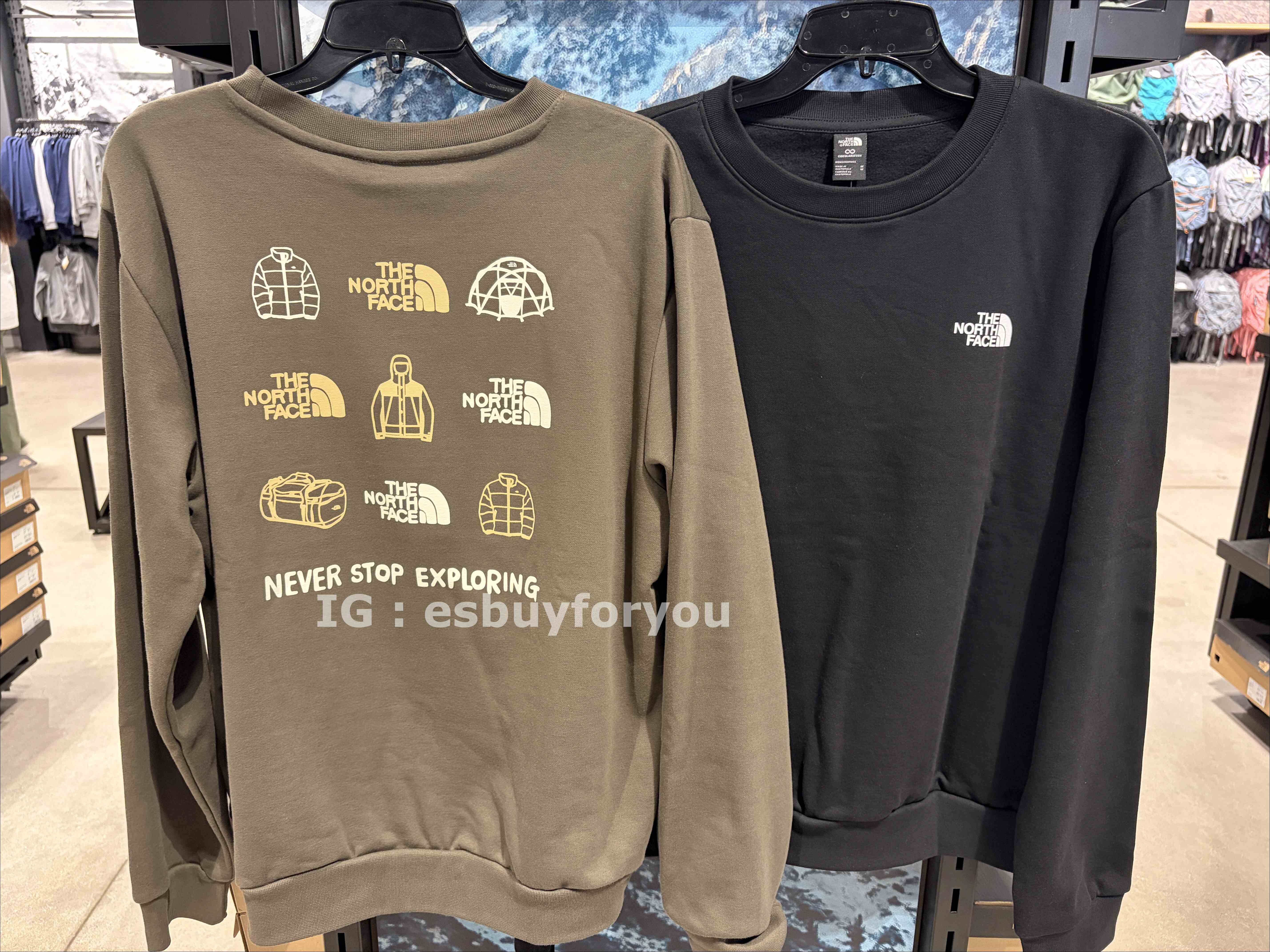 THE NORTH FACE 男大人 正反圖 戶外造型設計 刷毛 大學TEE (2色)