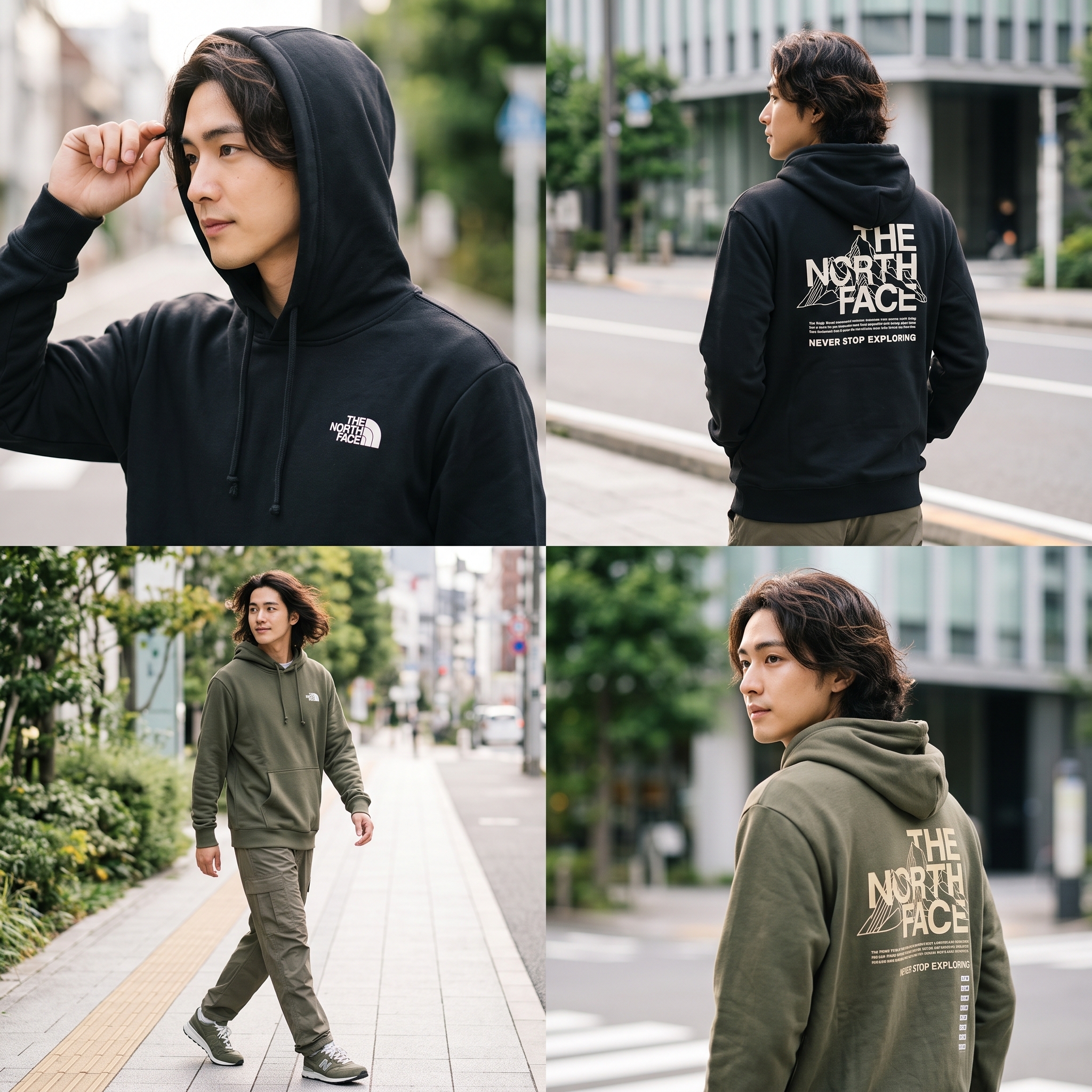THE NORTH FACE 男大人 造型山脈 正反圖 刷毛 帽TEE (3色)