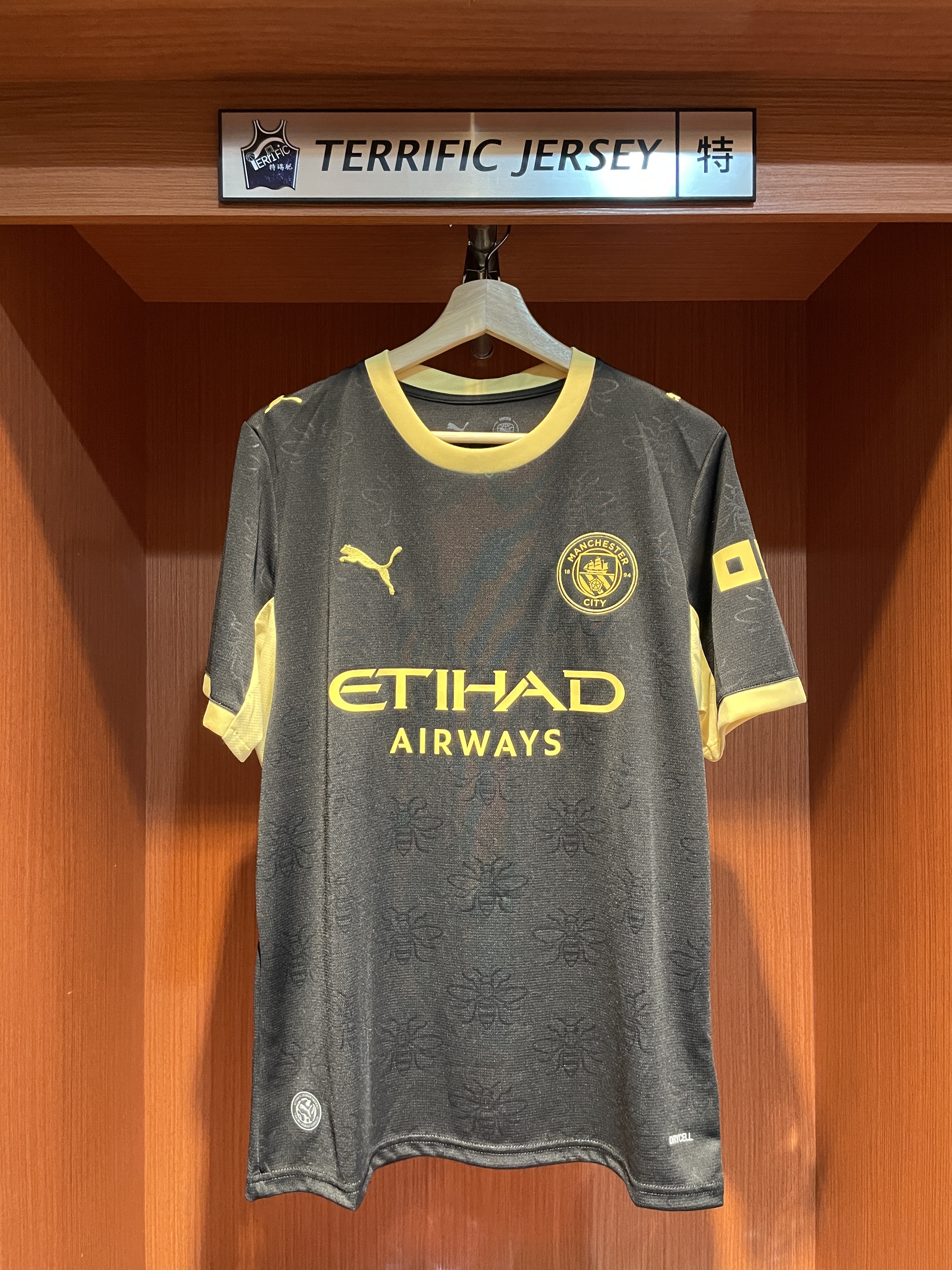 Premier League足球 Erling Haaland 曼徹斯特城 曼城黑 26-27 英超 Away Puma Replica Jersey 球迷版 燙印 全新