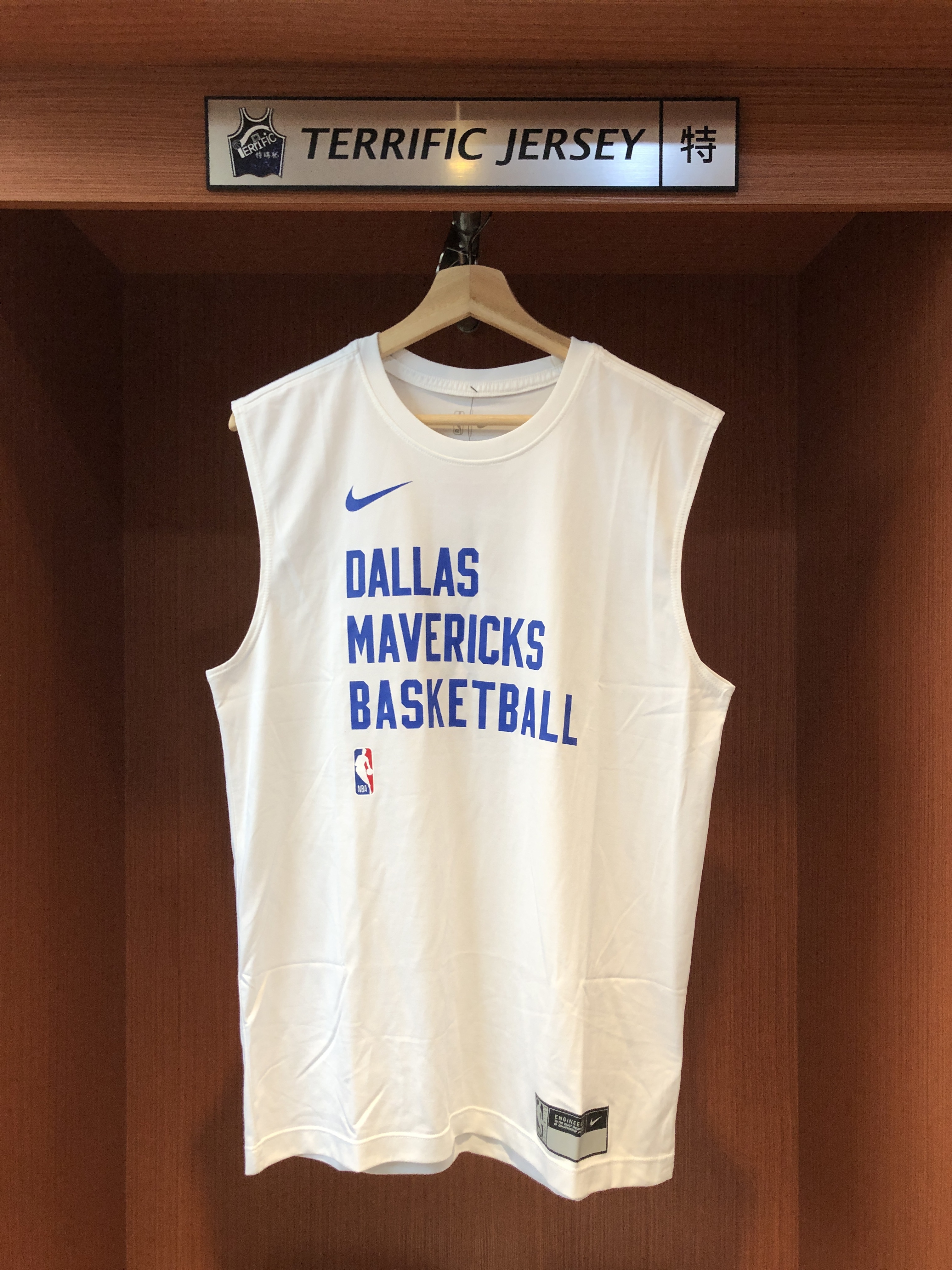 NBA背心 Dallas Mavericks 達拉斯小牛白 23-24 熱身背心 球員實穿款 Nike Practice Tank Top 排汗背心 全新
