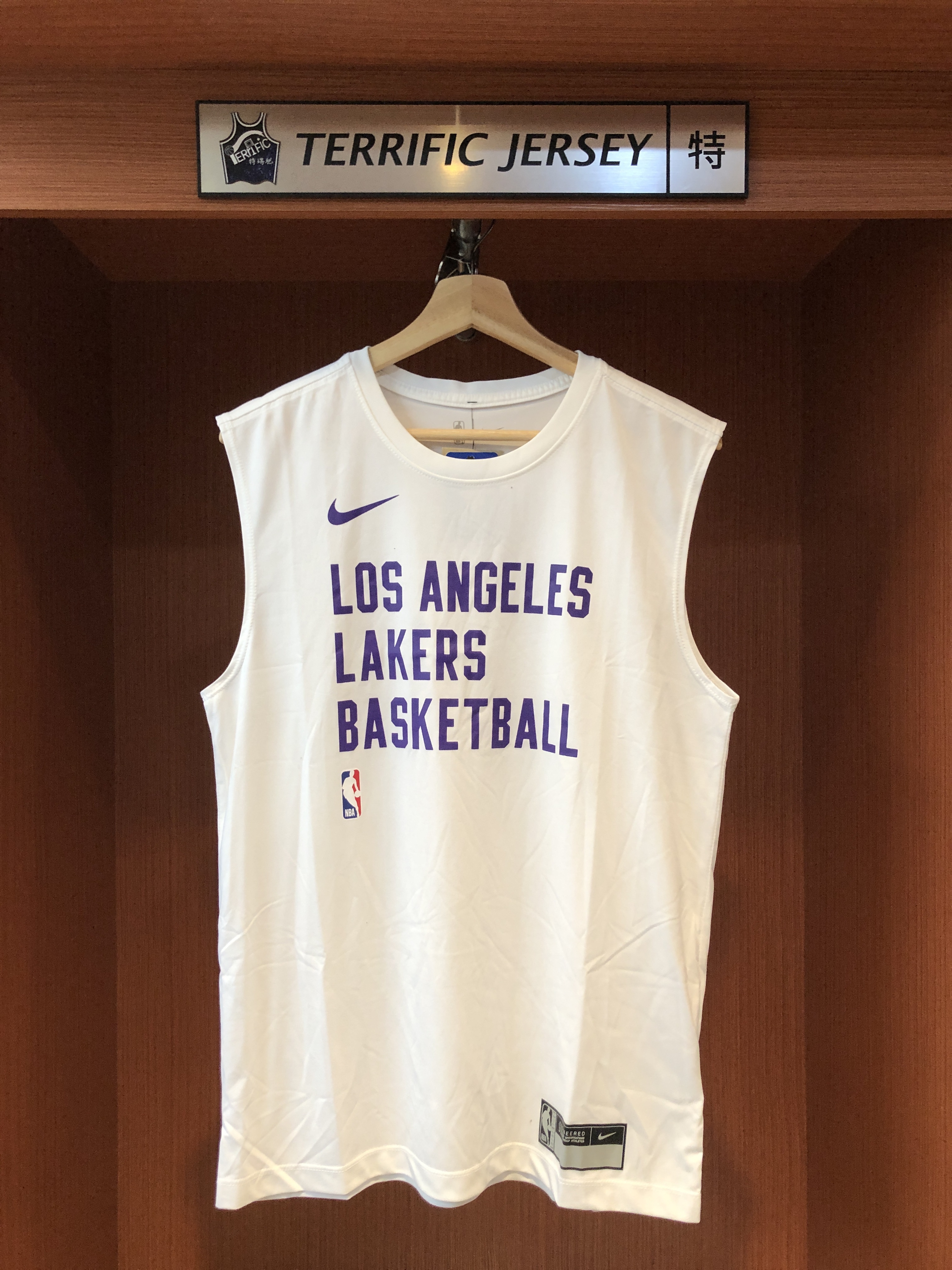 NBA背心 Los Angeles Lakers 洛杉磯湖人白 23-24 熱身背心 球員實穿款 Nike Practice Tank Top 排汗背心 全新