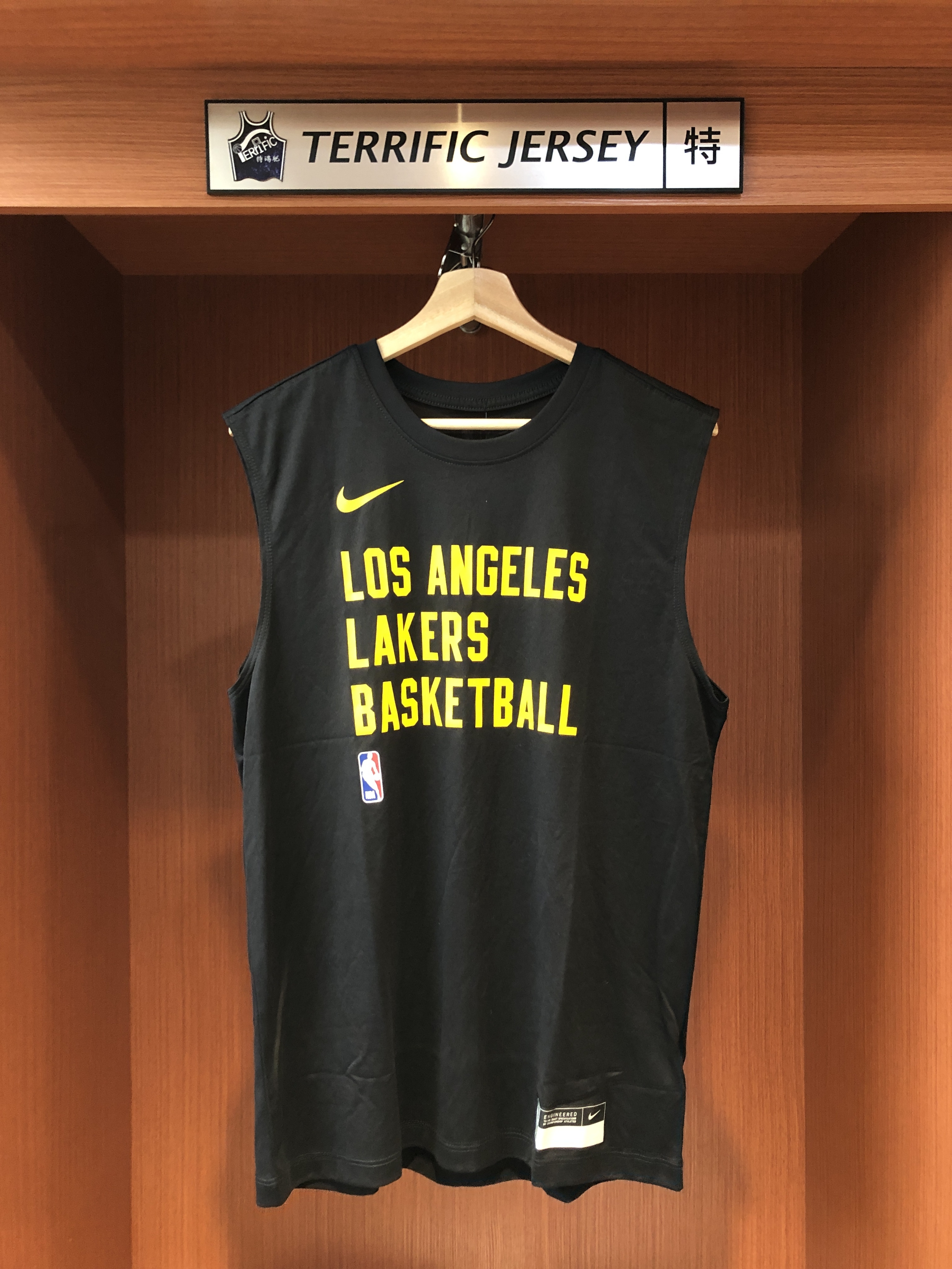 NBA背心 Los Angeles Lakers 湖人黑 23-24 熱身背心 球員實穿款 Nike Practice Tank Top 排汗背心 全新