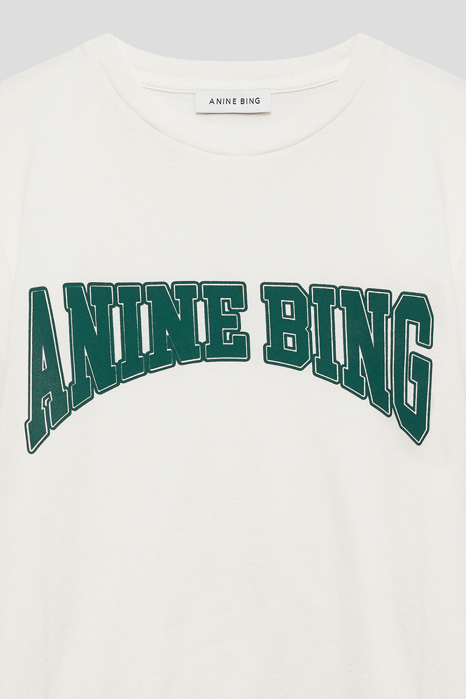 Anine Bing｜SHELLEY 圓領短版棉質短袖T恤
