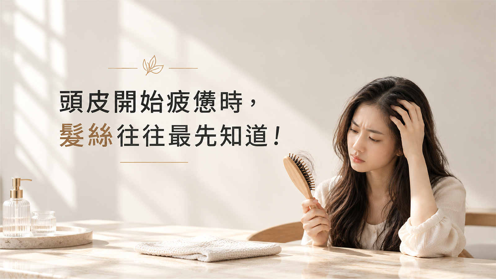 髮根強韌固養精華液 頭皮疲憊情境