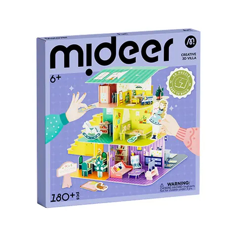 【樂森藥局】mideer 3D立體娃娃屋DIY遊戲組(180pcs)