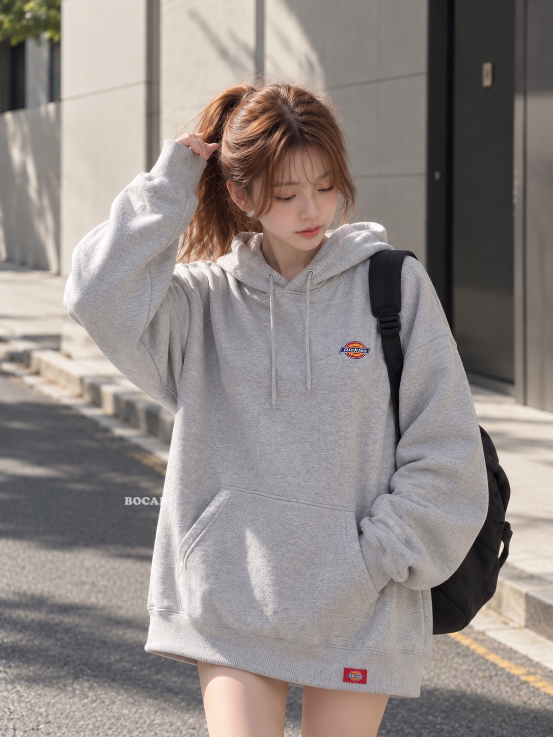 DICKIES 美式復古 經典款 刺繡 長袖 連帽 衛衣