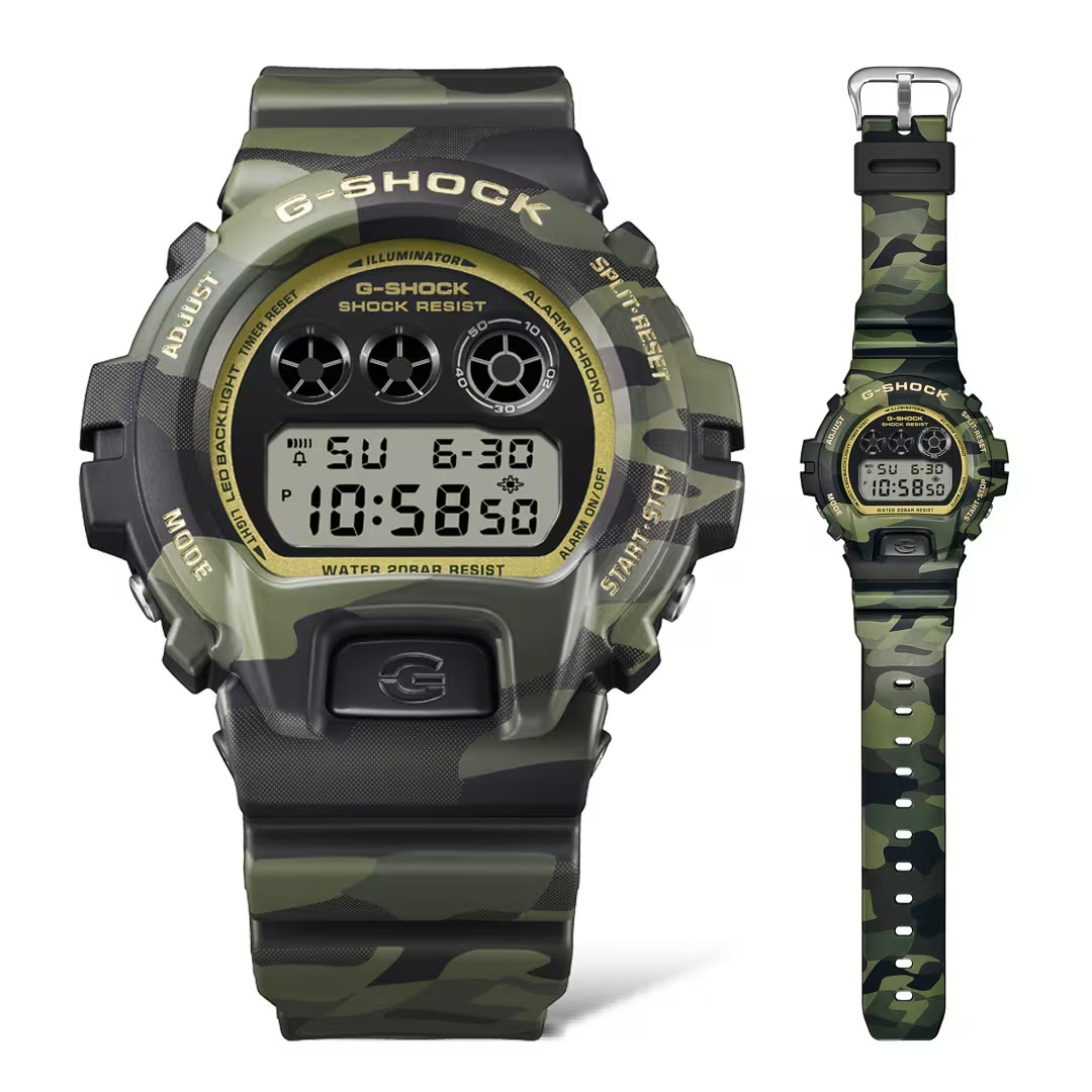 Casio G-Shock DW-6900CMG-3 綠色迷彩 手錶 (香港行貨)