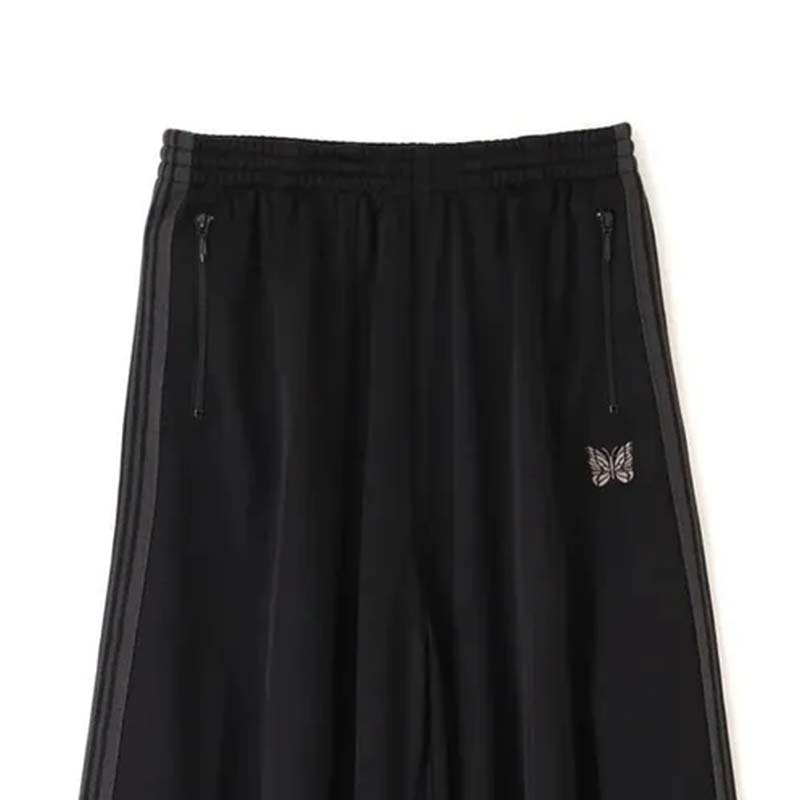 Needles x LHP H.D. Track Pant - Poly Smooth BLACK CHARCOAL 長褲 休閒 碳黑色 SX1521-BA [台灣現貨]