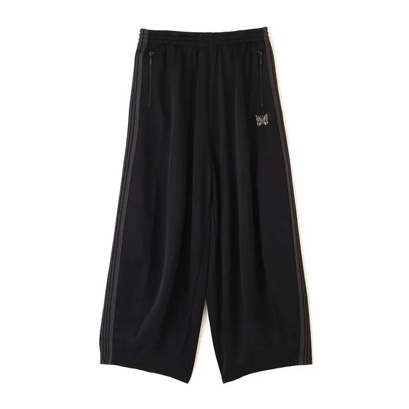 Needles x LHP H.D. Track Pant - Poly Smooth BLACK CHARCOAL 長褲 休閒 碳黑色 SX1521-BA [台灣現貨]