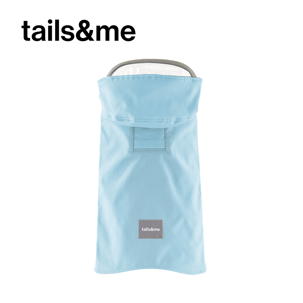 tails&me 尾巴與我｜寵物可調節防潑水雨衣 (水藍 / XS-XXXL)