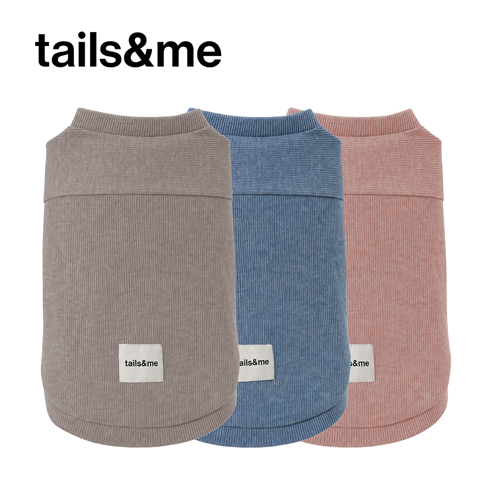 tails&me 尾巴與我｜ 經典寵物衣 寵物紋理無袖背心 (共三色 / XS-XXXL)
