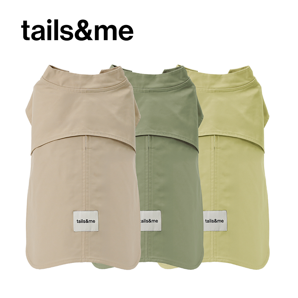 tails&me 尾巴與我｜寵物弧形輕防水外套 (共三色 / XS-XXXL)