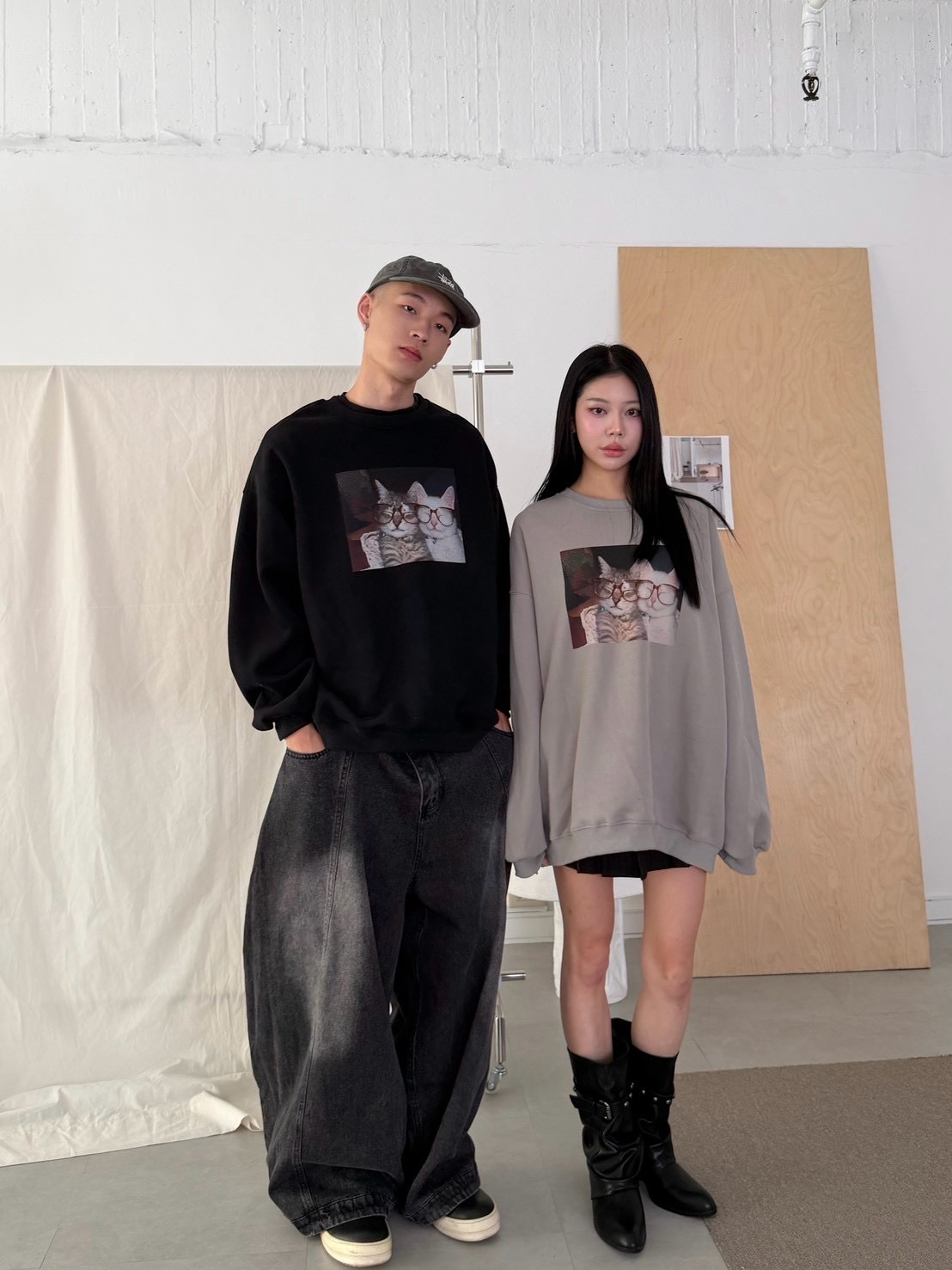 眼鏡貓貓大學tee