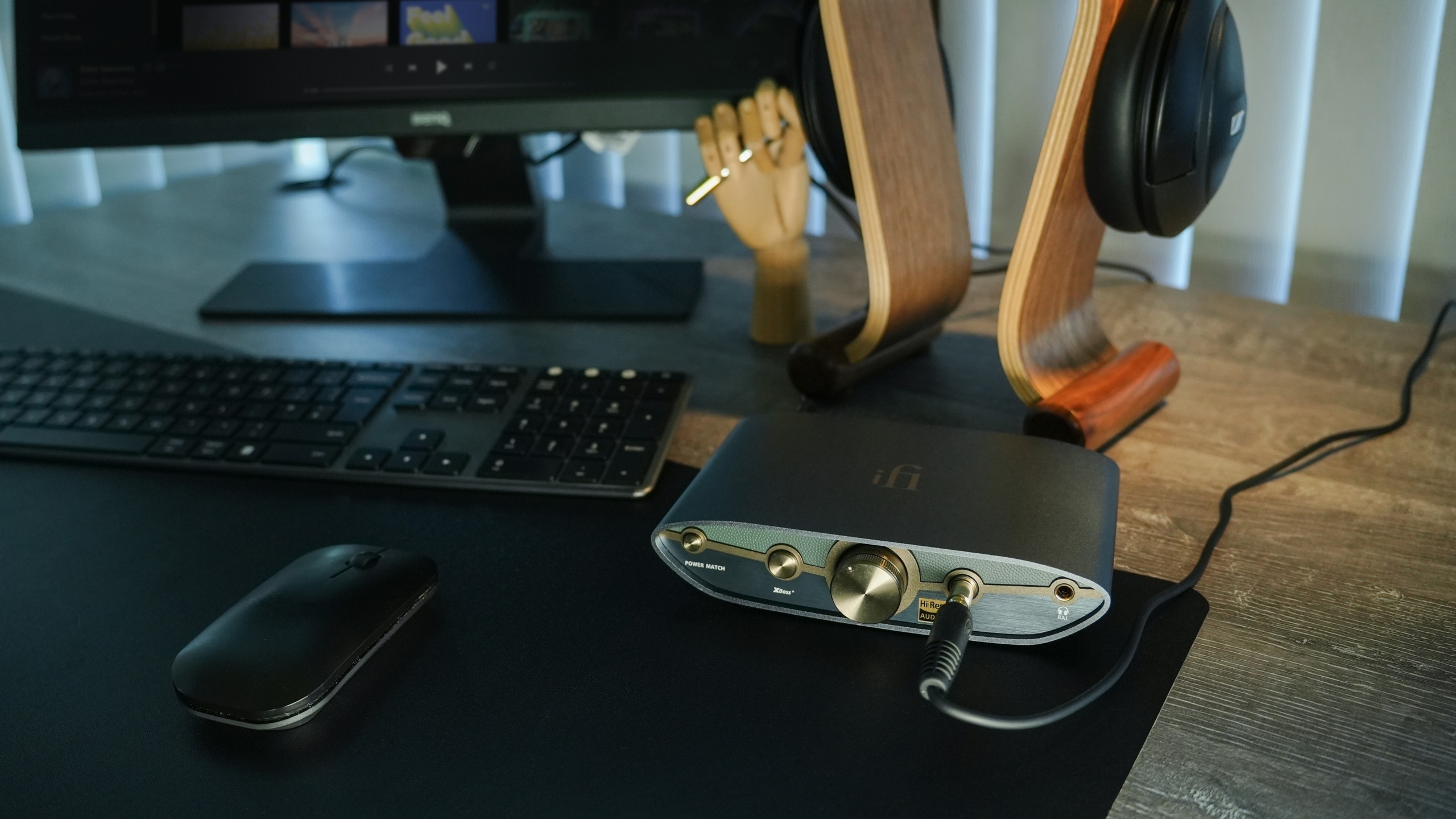 Actual iFi product in desk and home