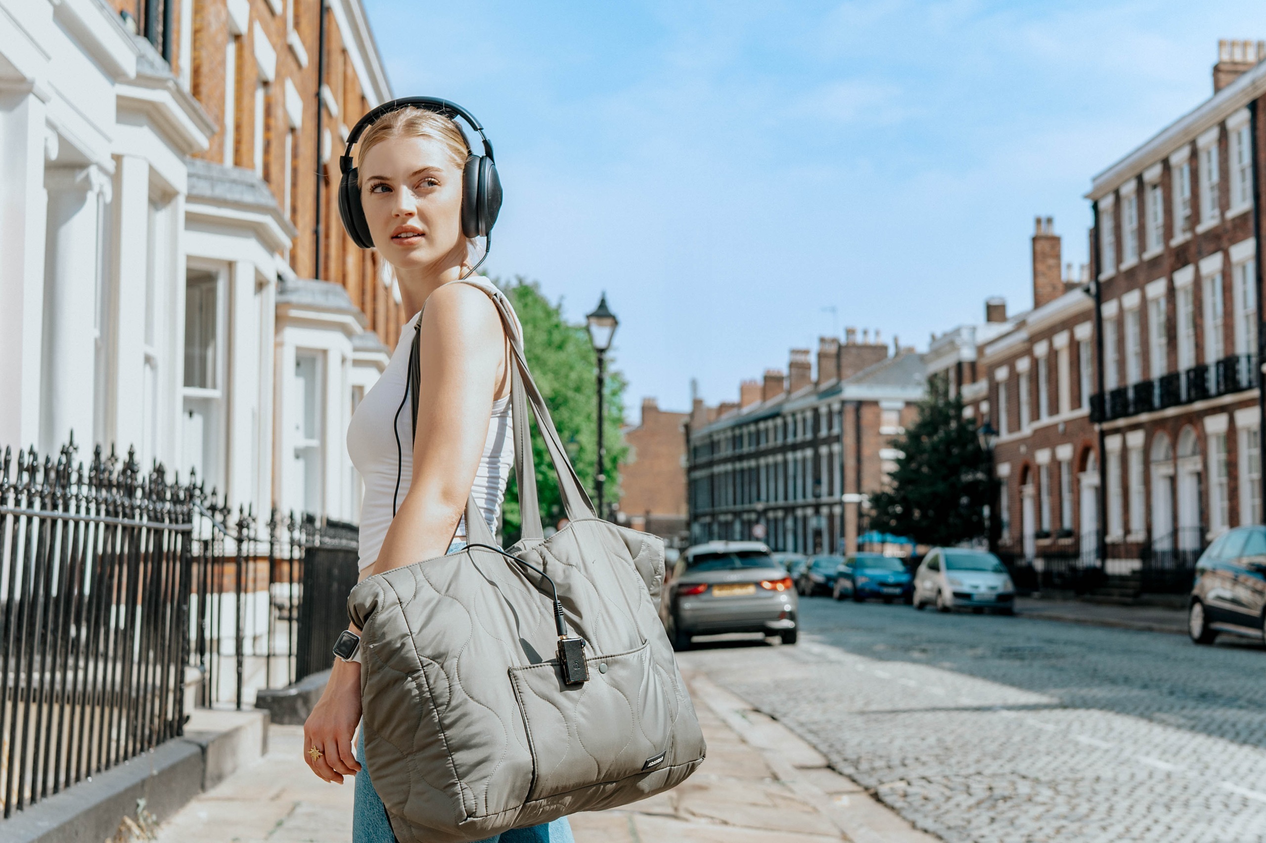 Actual iFi product in phone and wired headphones