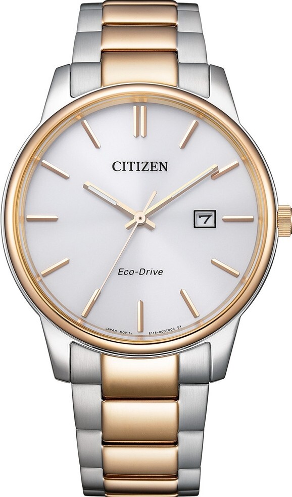 萬年鐘錶 - Citizen 星辰錶  光動能系列  半玫瑰金經典三大針不鏽鋼男錶 BM7686-51A 錶徑40MM