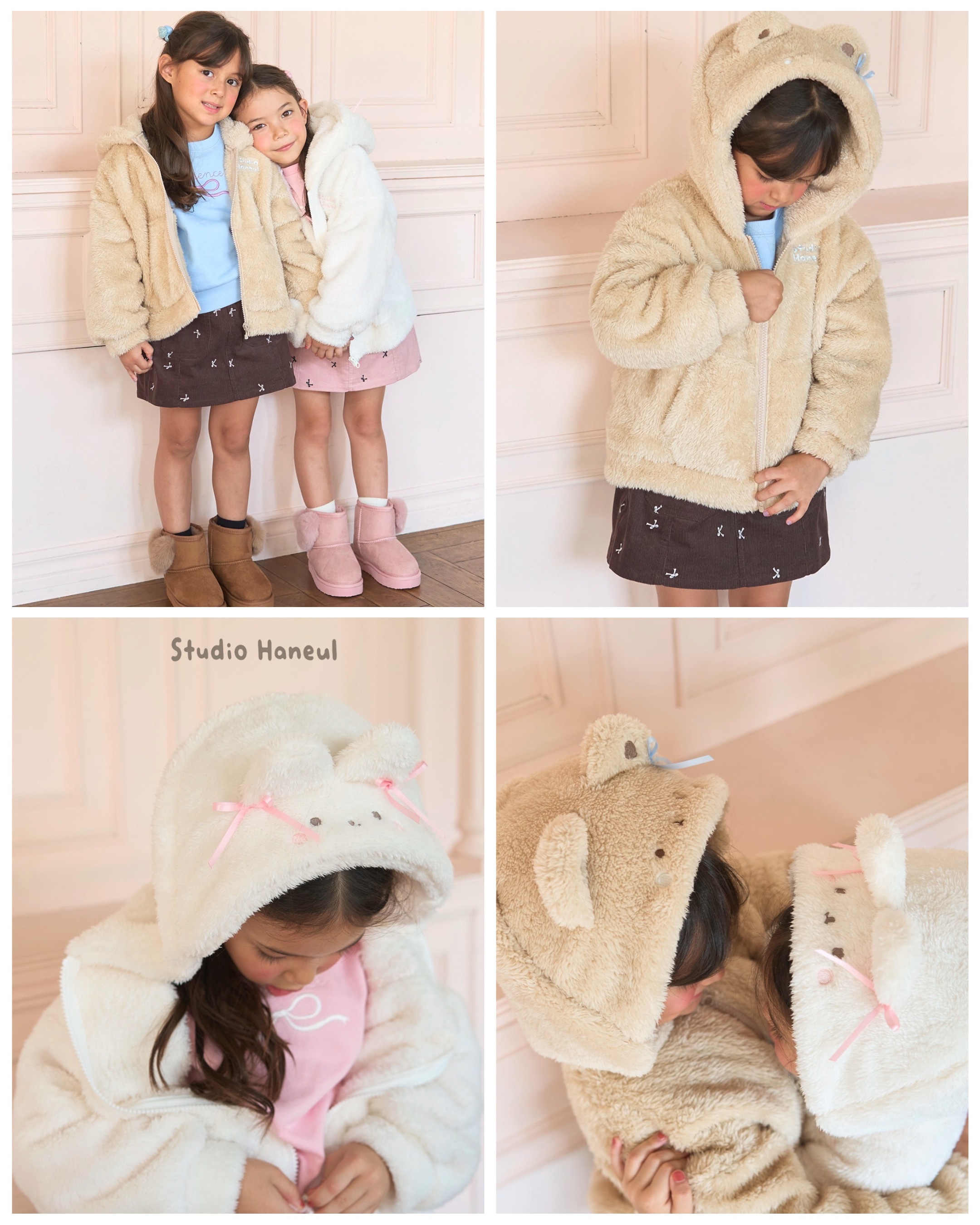【預購】JM100809 Lycée mine × Studio Haneul 軟綿綿造型拉鍊外套