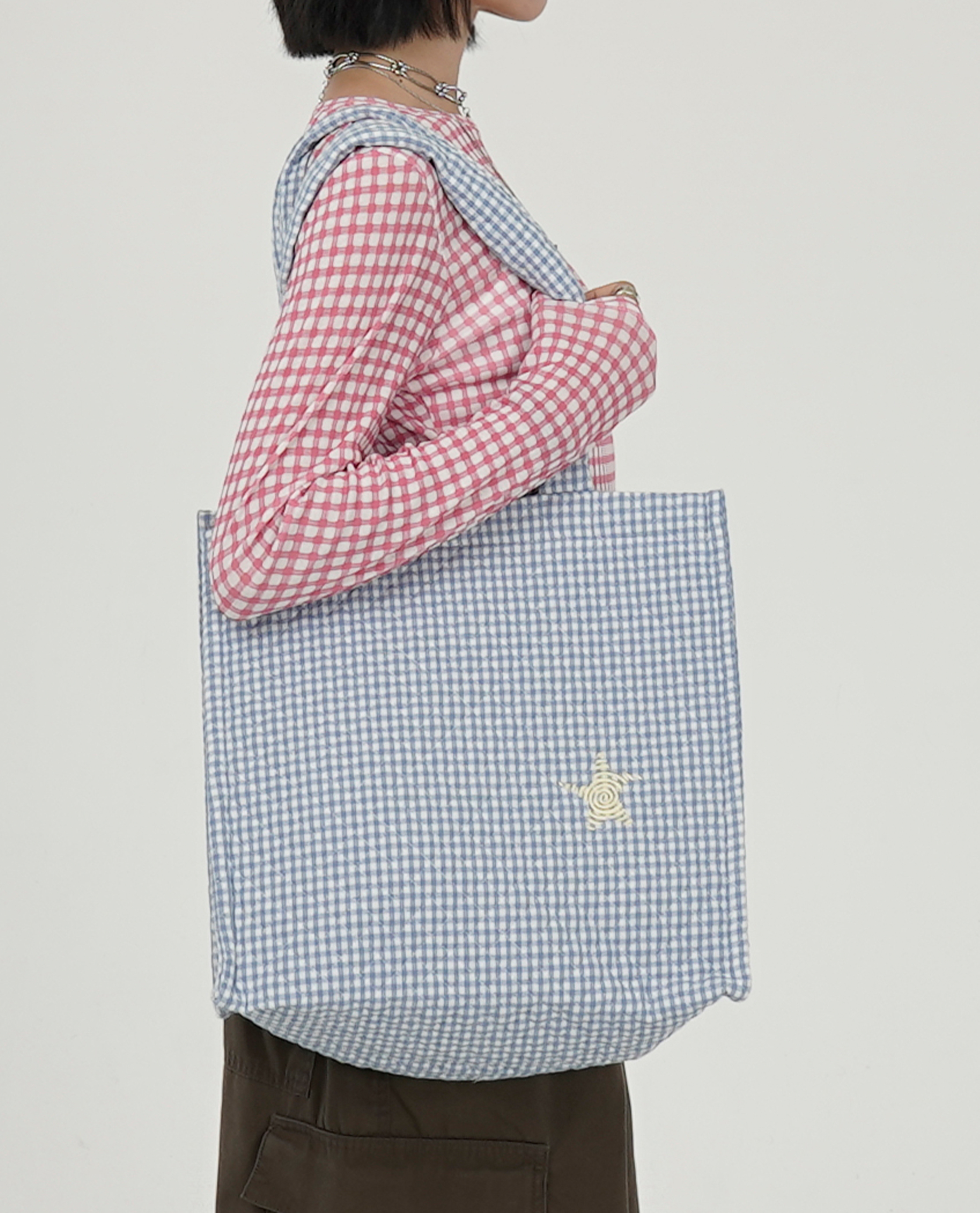 WEBHOUSE Twister Quilt Tote Bag - 26FW