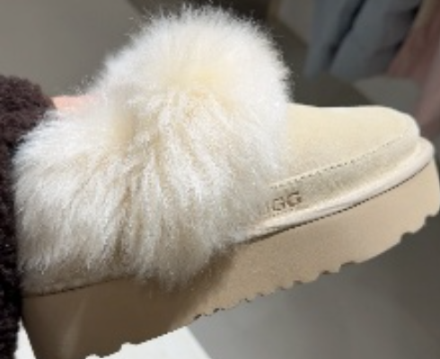 CA261007-G68-[澳洲直送]-厚底毛毛拖鞋 OZ3017-米白色BEIGE(建議預大一個碼）